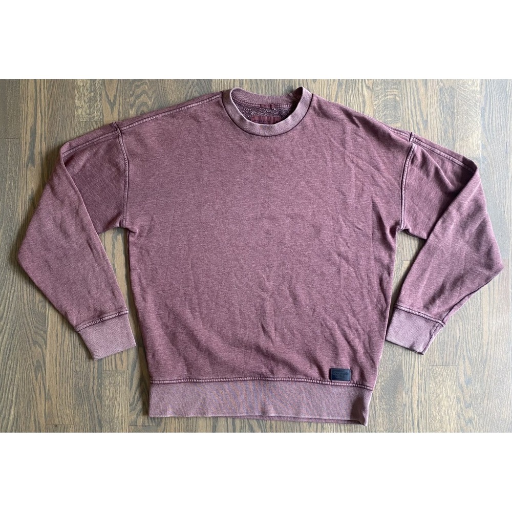 Abercrombie & Fitch Mens Burgandy Red Relax Fit Sweatshirt Size Medium Vintage